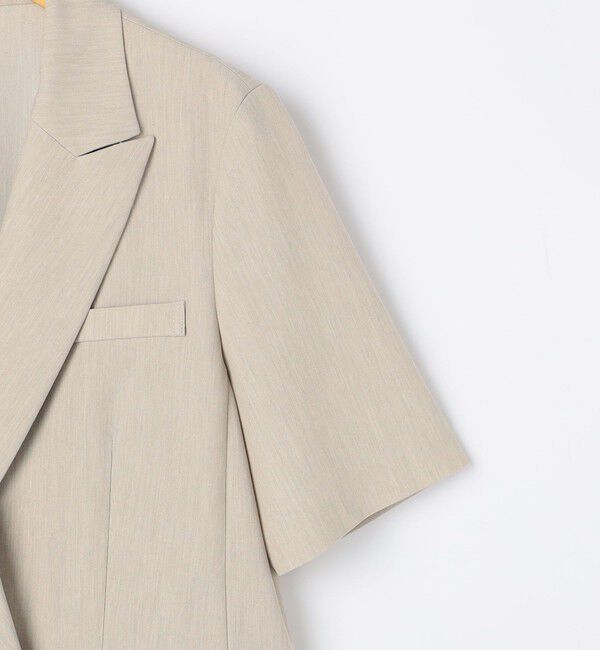 NOLLEY'S sophi「《セットアップ対応》ウォッシャブルドライツイルハーフスリーブジャケット」|テーラードジャケット|