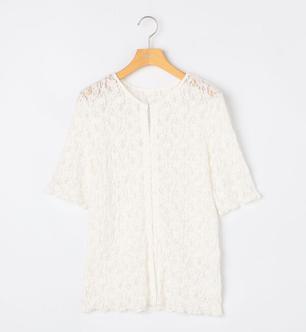 NOLLEY'S sophi「ウォッシャブルストレッチレース両前半袖カーデ」|カーディガン|