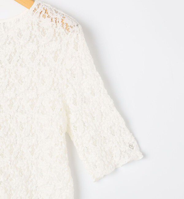 NOLLEY'S sophi「ウォッシャブルストレッチレース両前半袖カーデ」|カーディガン|