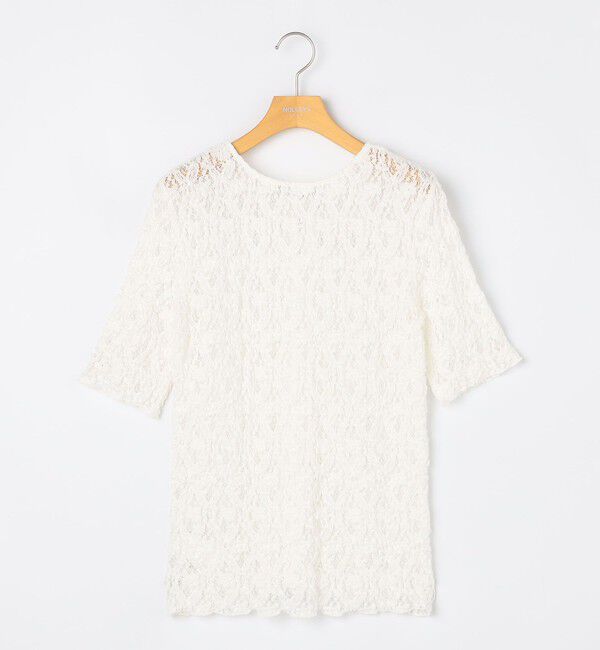 NOLLEY'S sophi「ウォッシャブルストレッチレース両前半袖カーデ」|カーディガン|