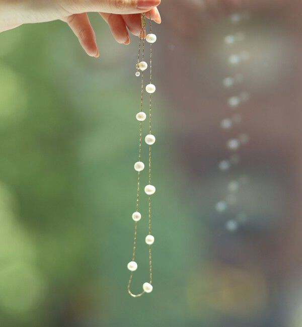 grace grace「【松葉(yuki_nol)別注】【grace grace/グラスグラス】スキップ淡水パールネックレス」|ネックレス|