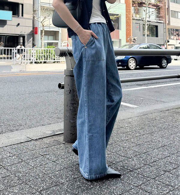 fredy emue「ライトオンスデニムベイカーイージーパンツ」|デニム|