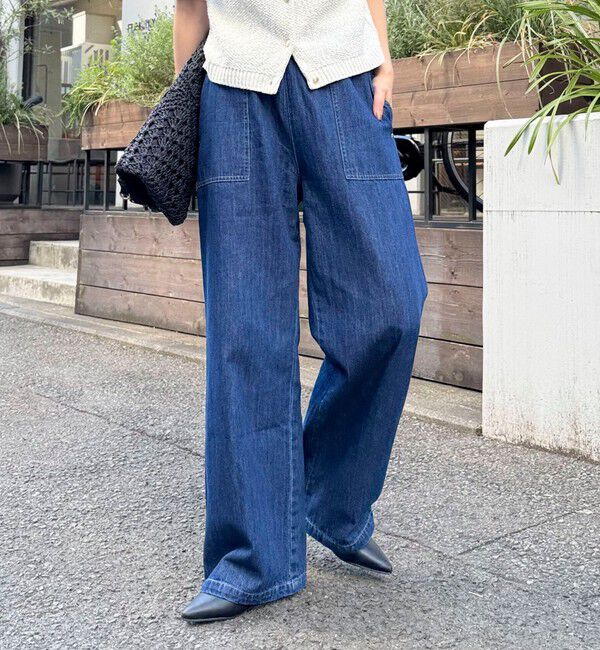 fredy emue「ライトオンスデニムベイカーイージーパンツ」|デニム|