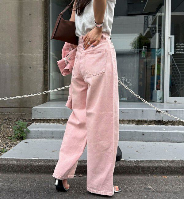 fredy emue「カラーストレートデニムパンツ」|デニム|