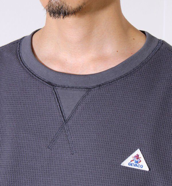 GLOSTER「【レイヤードに最適】【GEVACO】ワッフル素材ロングスリーブTシャツ」|Tシャツ・カットソー|