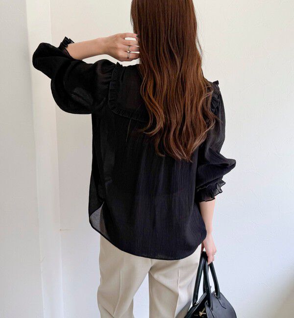 fredy emue「ピンタックギャザーブラウス」|シャツ・ブラウス|