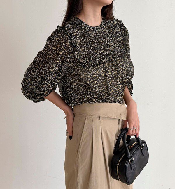 fredy emue「ピンタックギャザーブラウス」|シャツ・ブラウス|