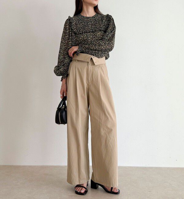 fredy emue「ピンタックギャザーブラウス」|シャツ・ブラウス|