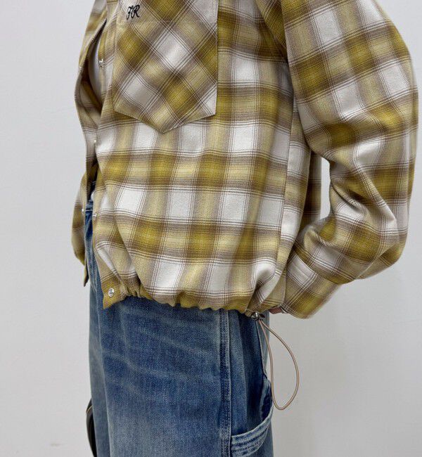 fredy emue「オンブレーチェックシャツブルゾン」|シャツ・ブラウス|