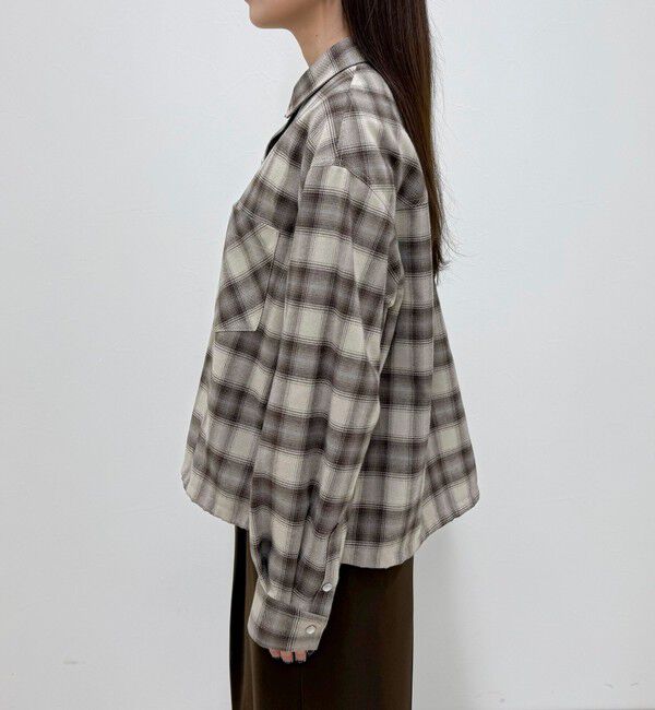 fredy emue「オンブレーチェックシャツブルゾン」|シャツ・ブラウス|