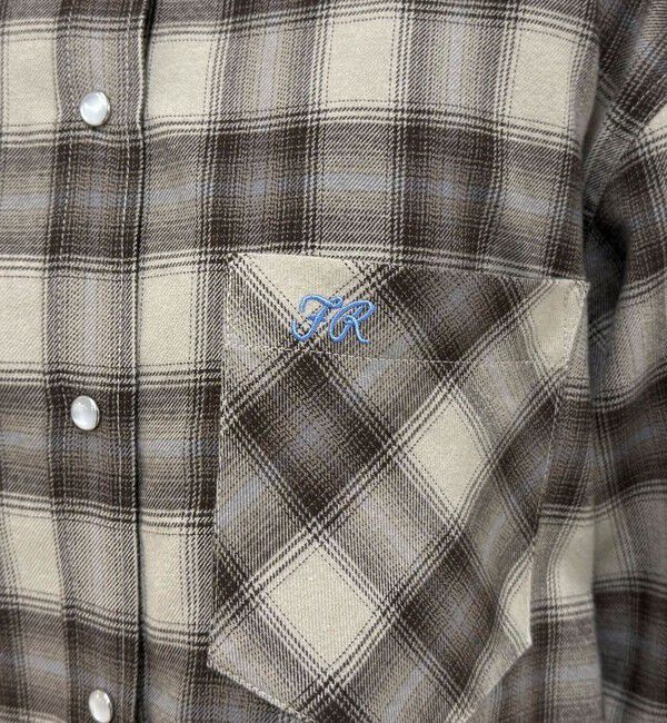 fredy emue「オンブレーチェックシャツブルゾン」|シャツ・ブラウス|