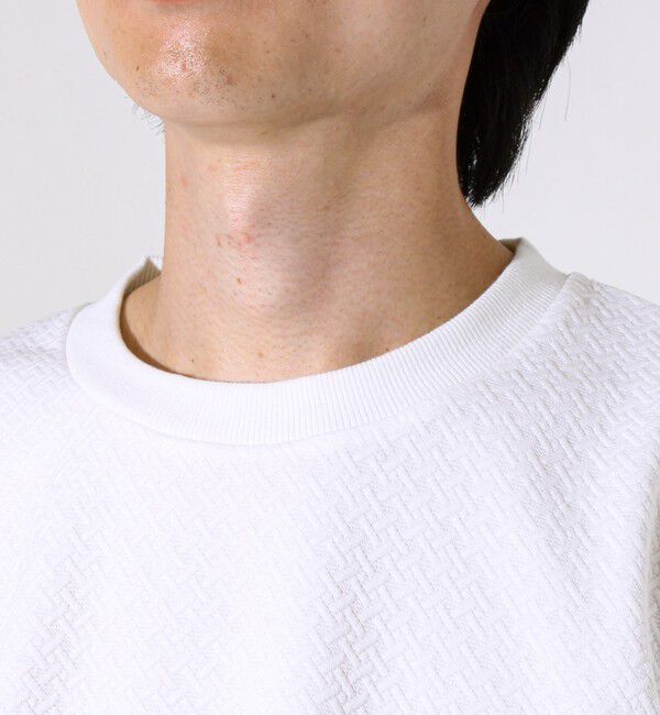 GLOSTER「【人気シリーズ第2弾】【新柄ジャガード登場】フクレクロスジャガードロンT」|Tシャツ・カットソー|