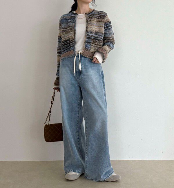 fredy emue「ツイードボーダーカーディガン」|カーディガン|