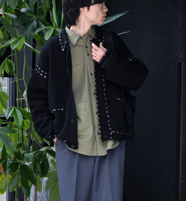 GLOSTER「【ユニセックス対応】ハンドステッチニットジャケット」|カーディガン|