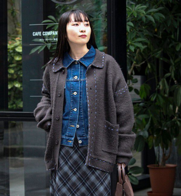 GLOSTER「【ユニセックス対応】ハンドステッチニットジャケット」|カーディガン|