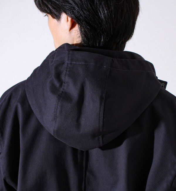 GLOSTER「【GLOSTER定番/ビジカジ対応】コードストライプ スタンドフードブルゾン」|ブルゾン・スタジャン|