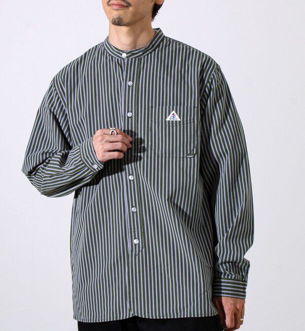 GLOSTER「【GEVACO/ゲバコ】起毛バンドカラーシャツ」|シャツ・ブラウス|