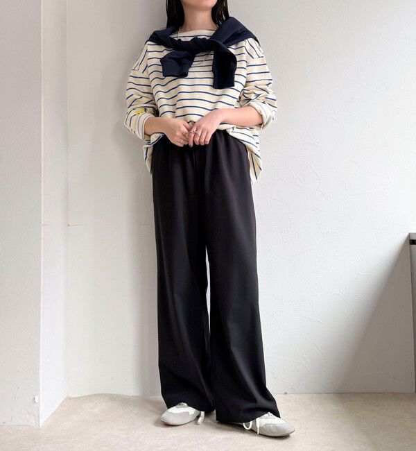 fredy emue「ニットソーボーダーBIGプルオーバー」|Tシャツ・カットソー|