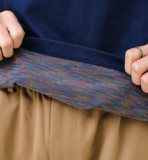 GLOSTER「【BOY刺繍】裏グラデーション ワンポイント半袖Tシャツ」|Tシャツ・カットソー|