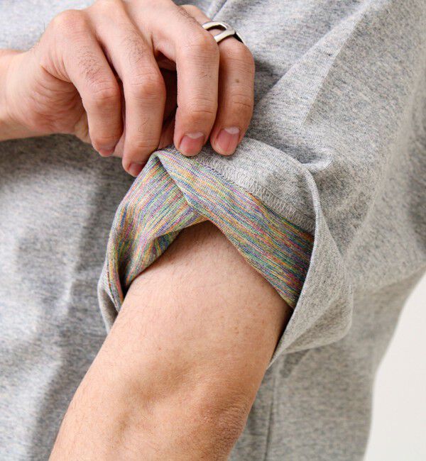 GLOSTER「【BOY刺繍】裏グラデーション ワンポイント半袖Tシャツ」|Tシャツ・カットソー|