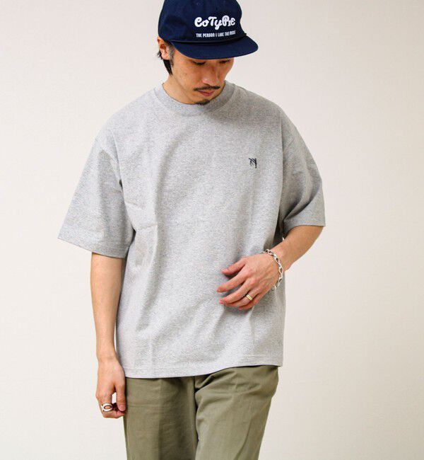 GLOSTER「【BOY刺繍】裏グラデーション ワンポイント半袖Tシャツ」|Tシャツ・カットソー|