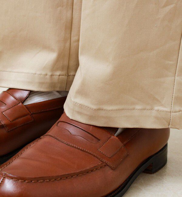 GLOSTER「【大人の万能パンツ】タックチノイージートラウザー」|チノ|