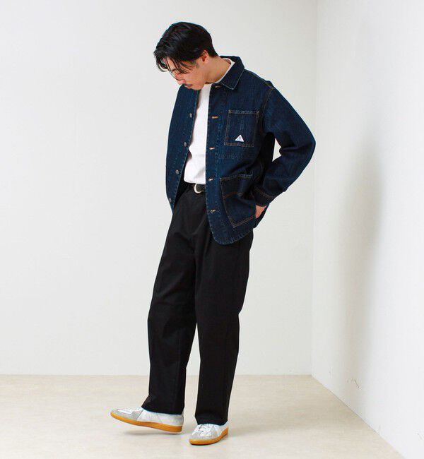 GLOSTER「【大人の万能パンツ】タックチノイージートラウザー」|チノ|