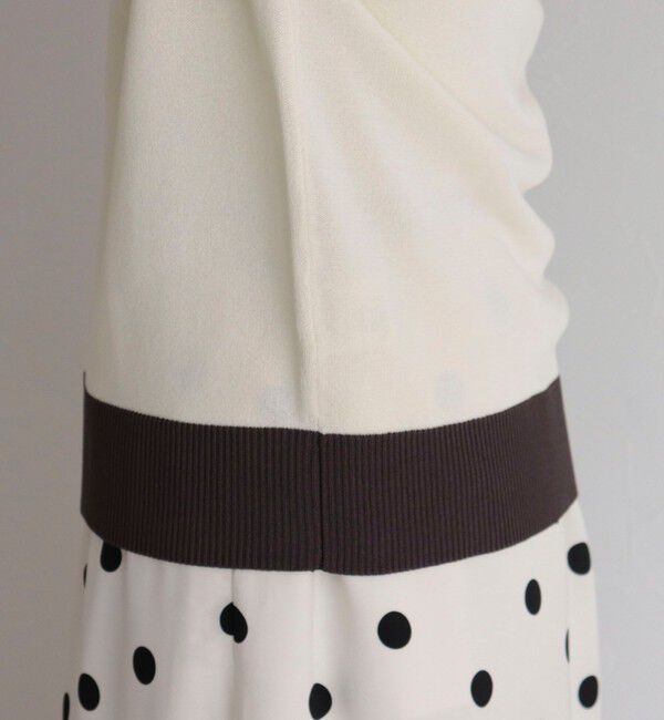 fredy emue「【接触冷感】配色ポロ衿半袖ニットプルオーバー」|ニット・セーター|