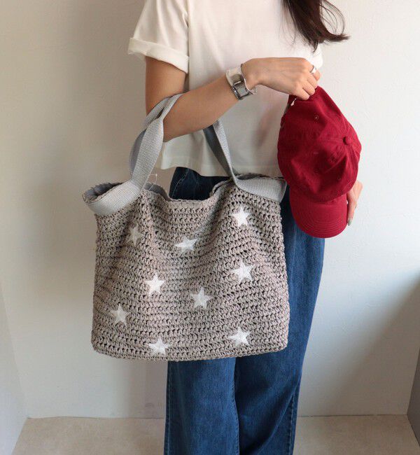 fredy emue「星刺しゅうペーパーバッグ」|トートバッグ|