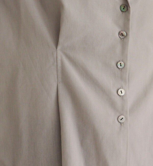 fredy emue「【人気アイテムの夏バージョン】リネン混シアーテーラードシャツ」|シャツ・ブラウス|