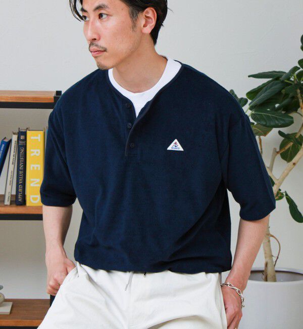 GLOSTER「【GEVACO/ゲバコ】パイルヘンリーネックＴシャツ」|Tシャツ・カットソー|