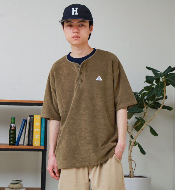GLOSTER「【GEVACO/ゲバコ】パイルヘンリーネックＴシャツ」|Tシャツ・カットソー|