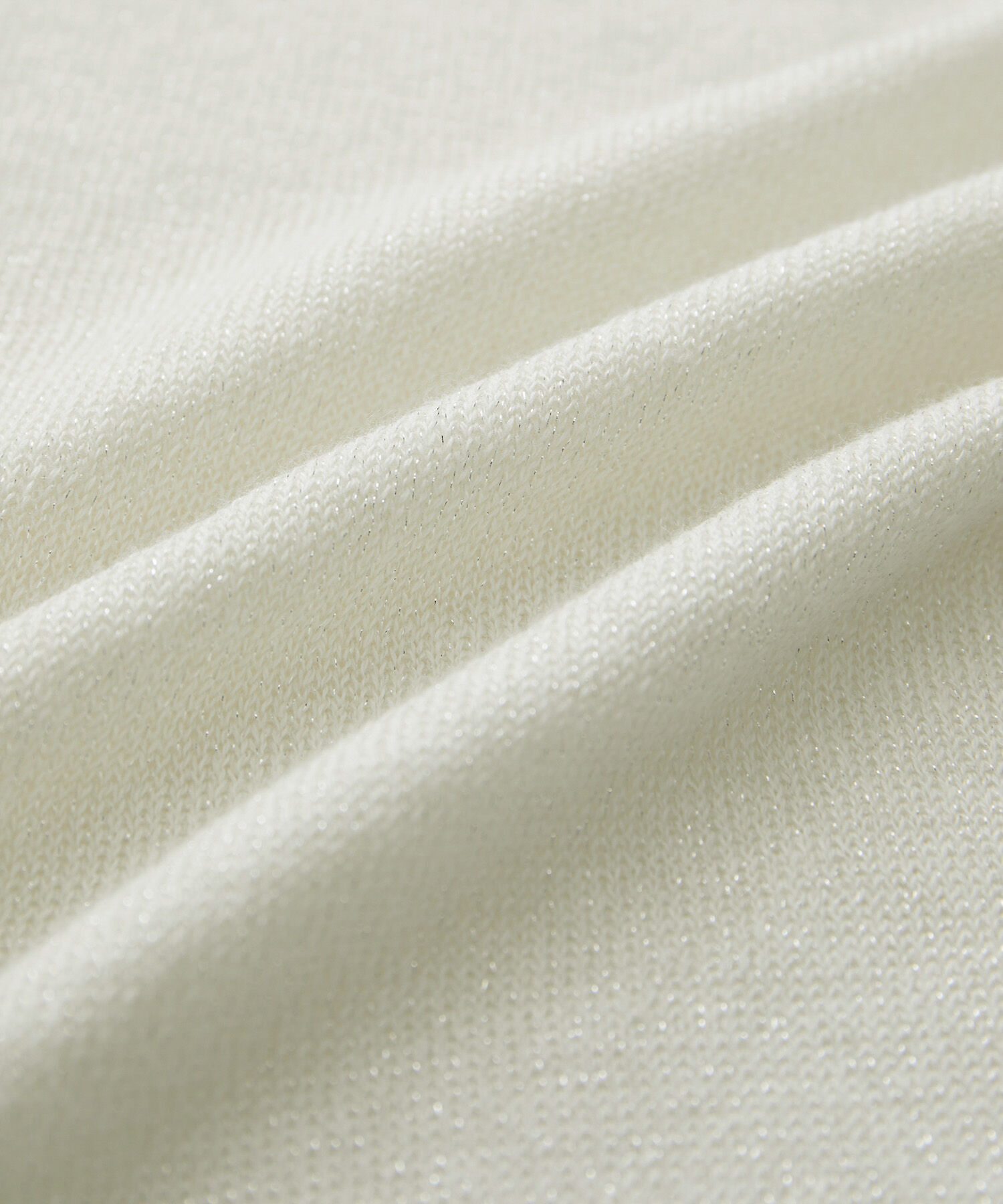 SALON adam et rope'「スパークルリネンラメフレンチスリーブVネックプルオーバー」|ニット・セーター|