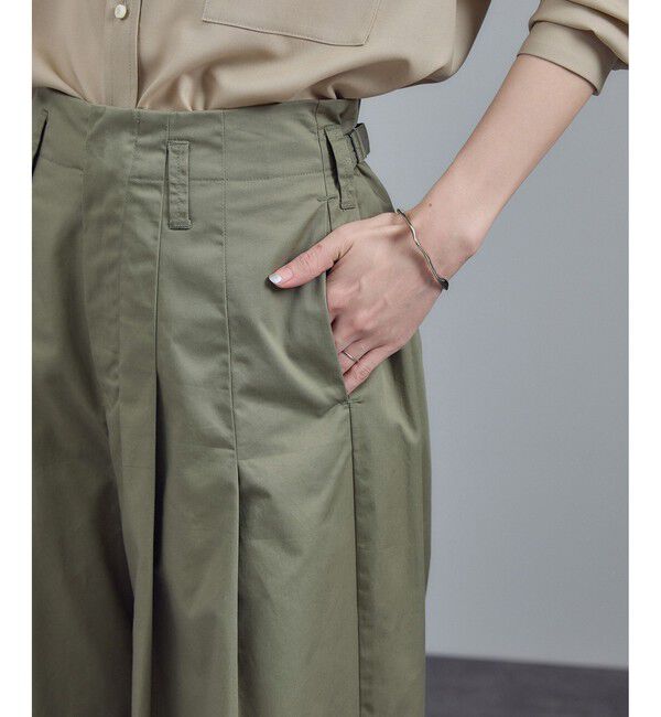 SALON adam et rope'「【WEB限定】コットンツイルワイドフォルムパンツ / 新色追加」|チノ|