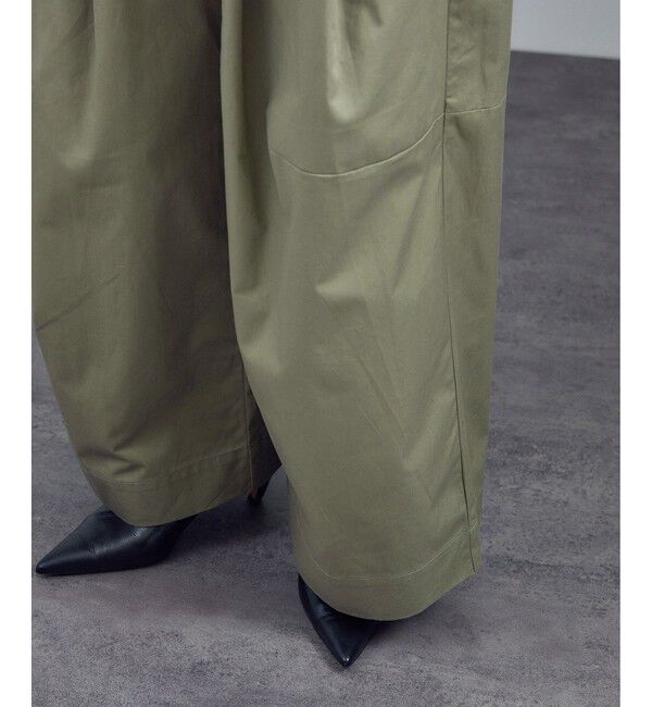 SALON adam et rope'「【WEB限定】コットンツイルワイドフォルムパンツ / 新色追加」|チノ|