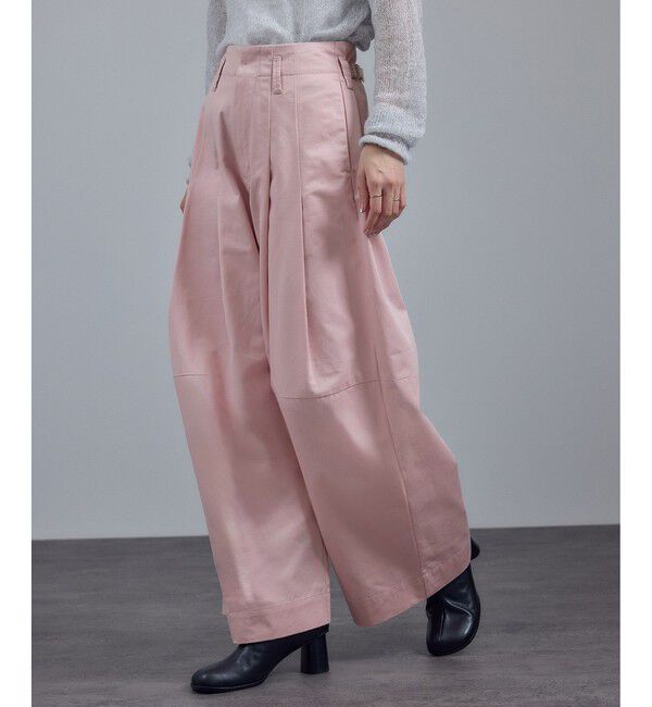 SALON adam et rope'「【WEB限定】コットンツイルワイドフォルムパンツ / 新色追加」|チノ|