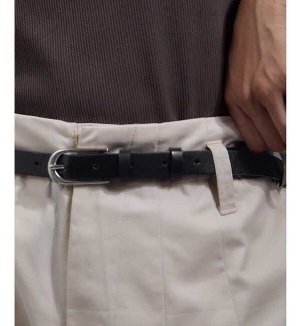 SALON adam et rope'「【W S（ドゥーブル）】レザーオーバルバックルベルト 2」|ベルト|