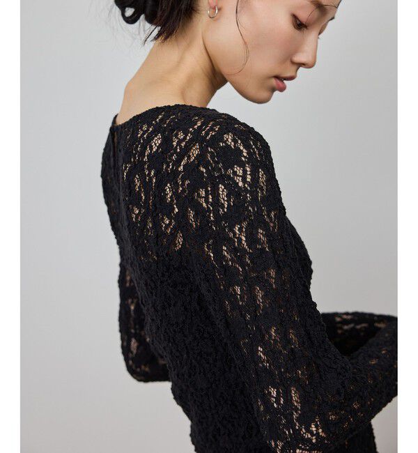 ROPE「ストレッチレースカットソー/イージーケア」|Tシャツ・カットソー|