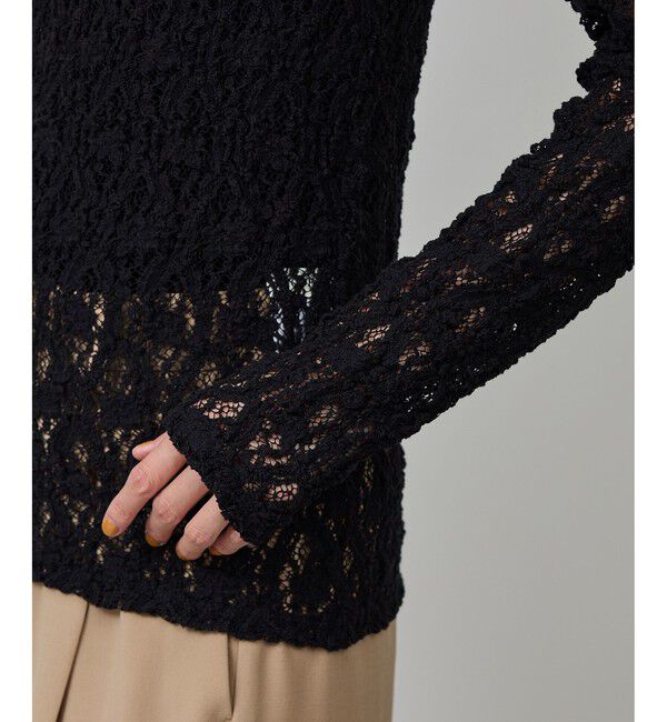 ROPE「ストレッチレースカットソー/イージーケア」|Tシャツ・カットソー|