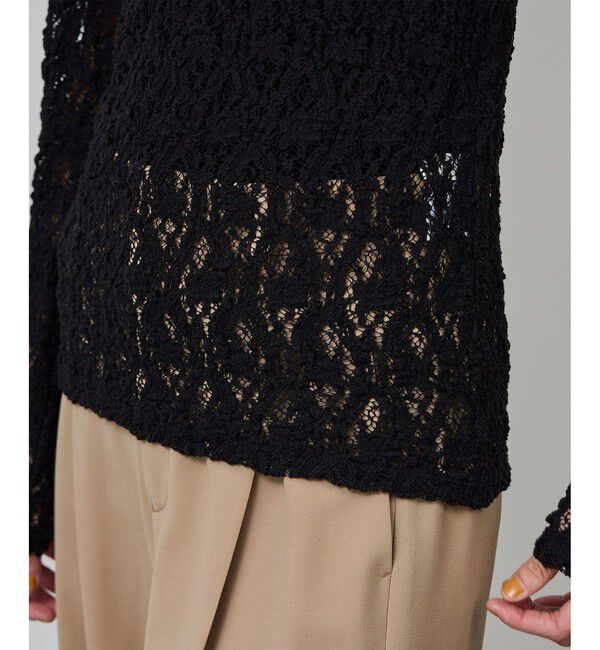 ROPE「ストレッチレースカットソー/イージーケア」|Tシャツ・カットソー|