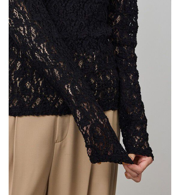 ROPE「ストレッチレースカットソー/イージーケア」|Tシャツ・カットソー|