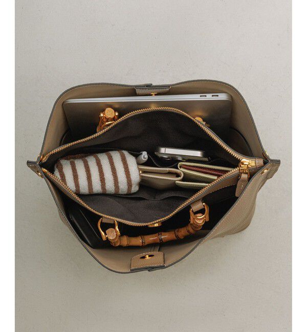 ROPE「【E'POR】BAMBOO BAG Large/A4対応・通勤・26SS」|トートバッグ|