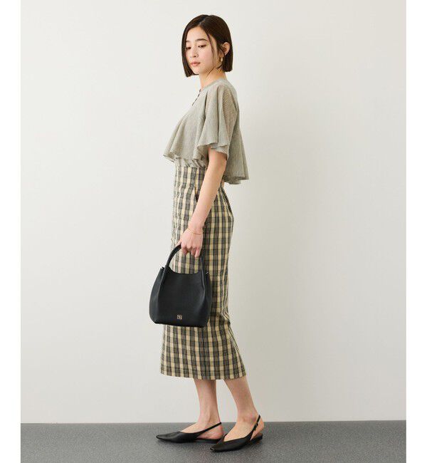 ROPE「2WAYキューブボックスレザーハンドバッグ」|ハンドバッグ|