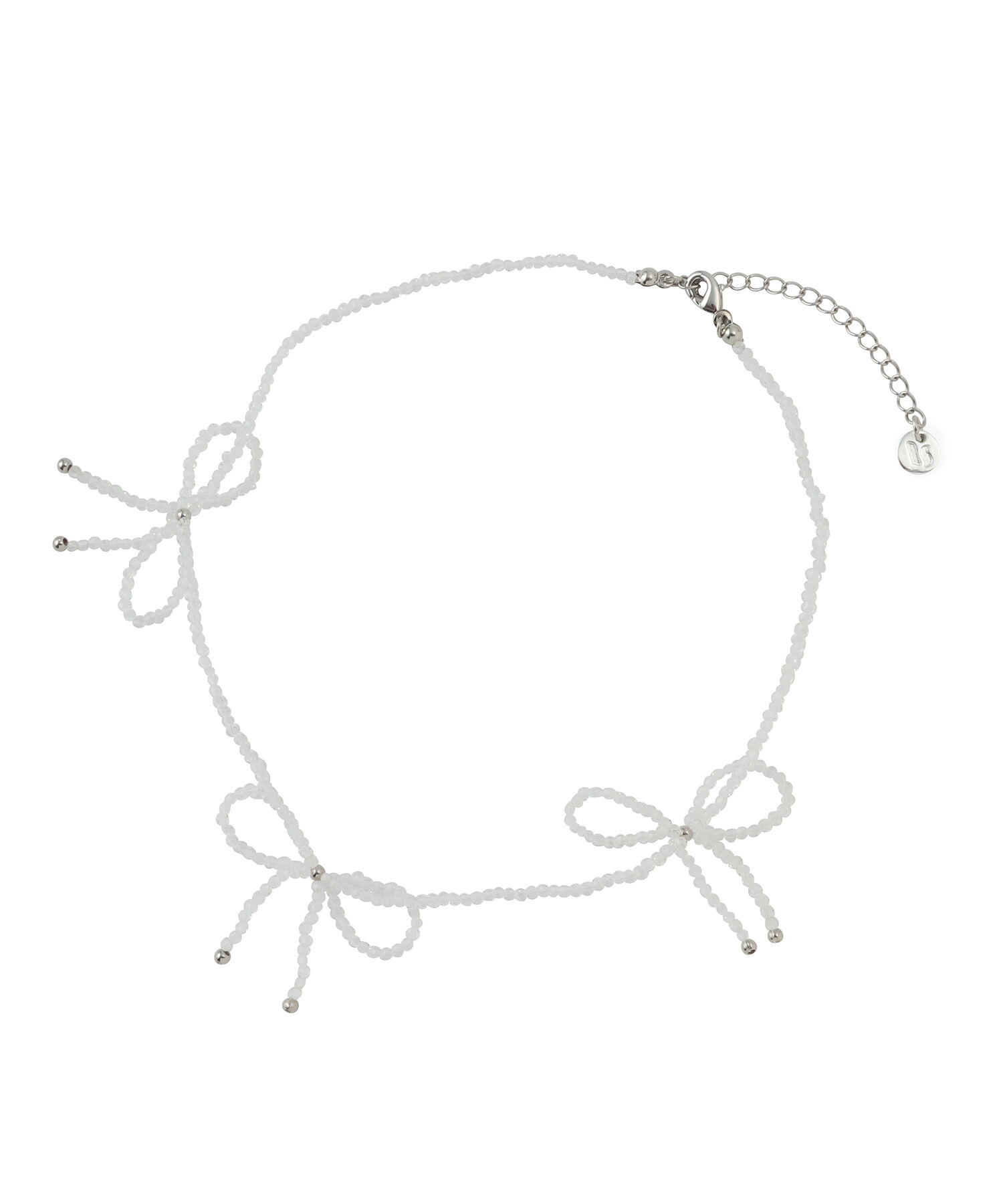 VIS「ビーズリボンネックレス」|ネックレス|