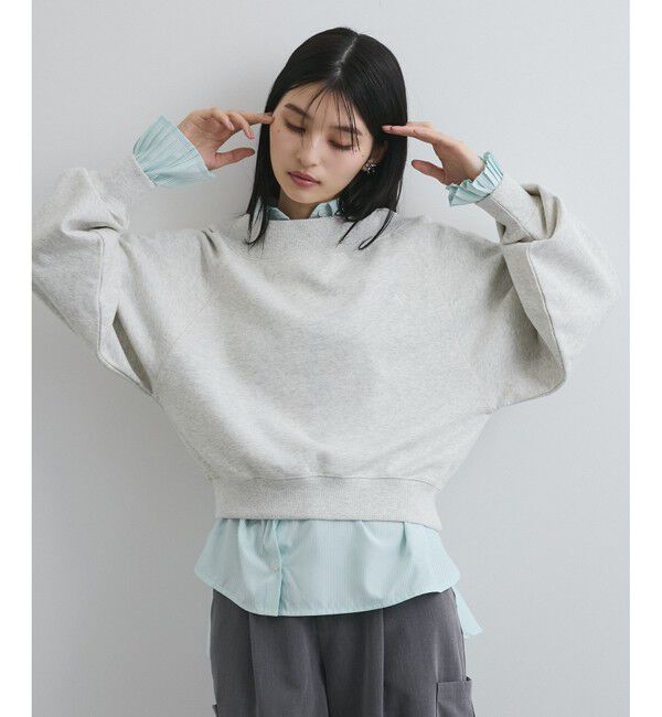 VIS「【2WAY】ワンオフショルダー胸刺繍スウェットプルオーバー」|スウェット・ジャージ|