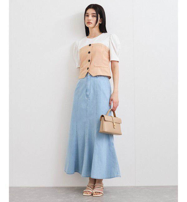 VIS「ライトデニムマーメイドスカート」|スカート|