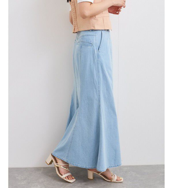 VIS「ライトデニムマーメイドスカート」|スカート|