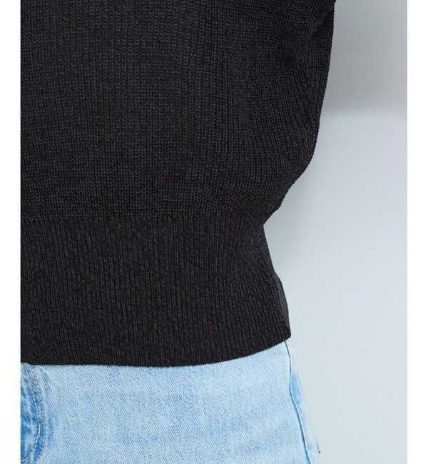 VIS「【WEB限定】多釦ハーフスリーブサマーニットカーディガン」|カーディガン|