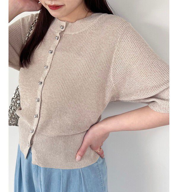 VIS「【WEB限定】多釦ハーフスリーブサマーニットカーディガン」|カーディガン|キナリ(16)