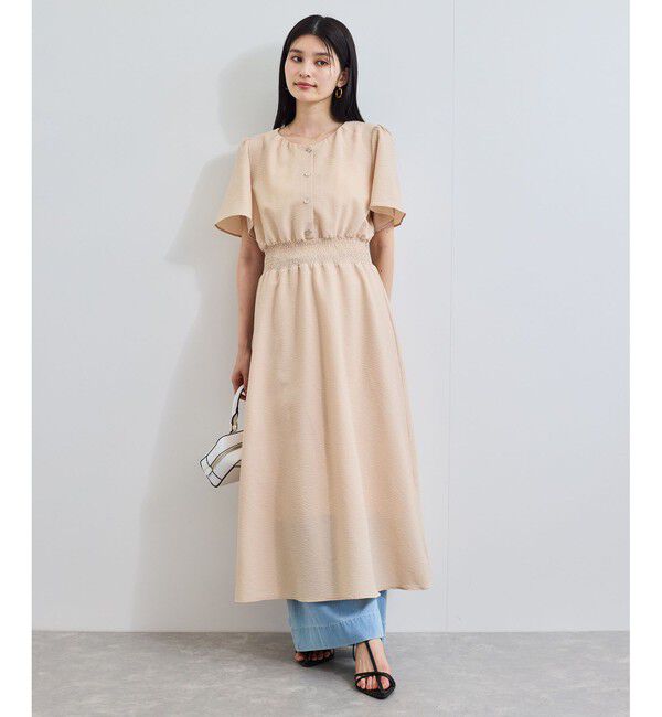 VIS「フレアスリーブサッカーワンピース」|ワンピース|